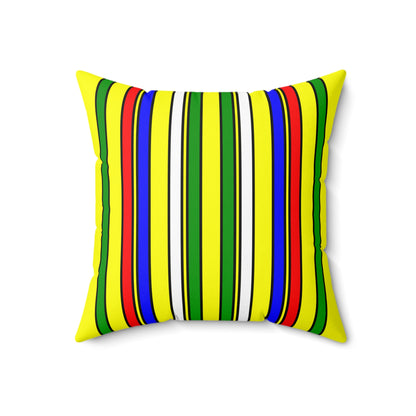 Central African Republic Retro Stripes Cushion Pillow
