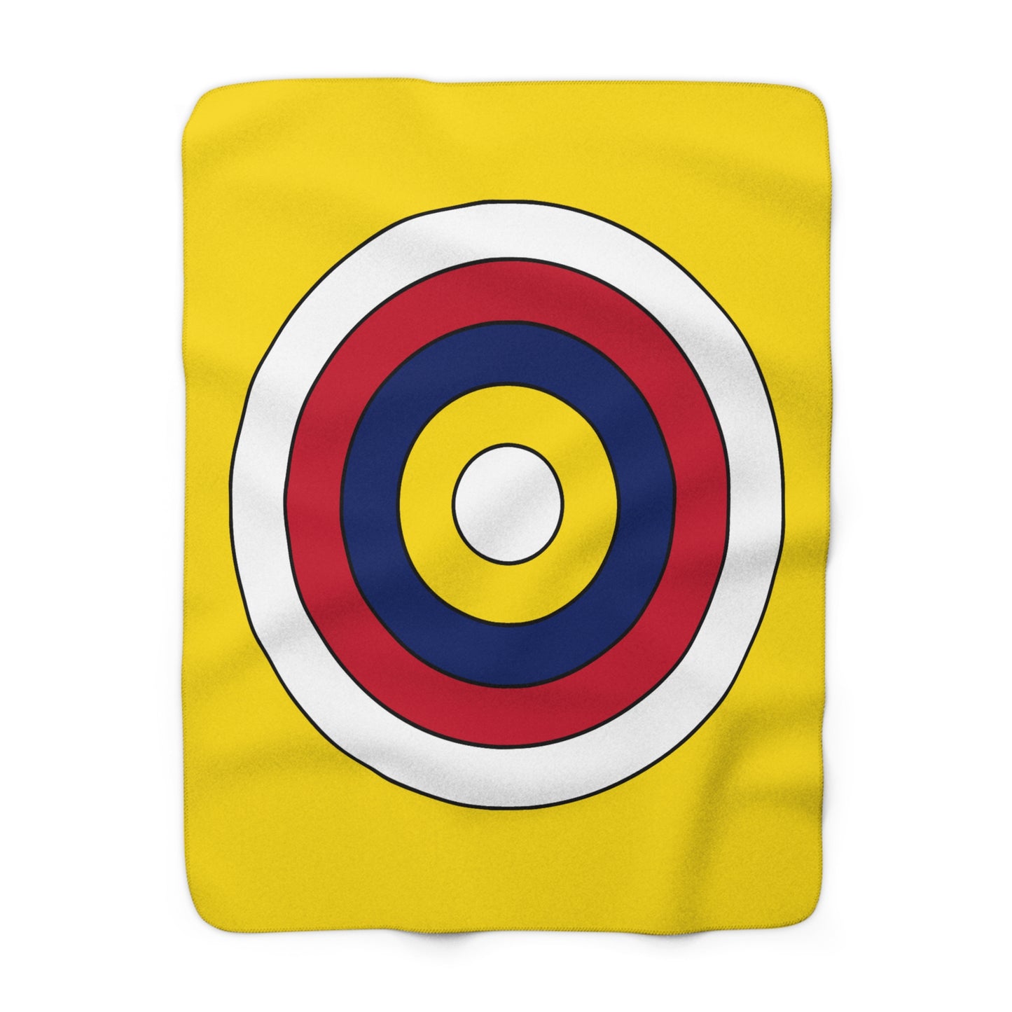 Niue Retro Target Blanket Throw