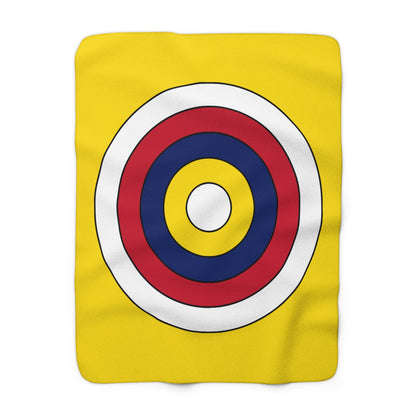 Niue Retro Target Blanket Throw
