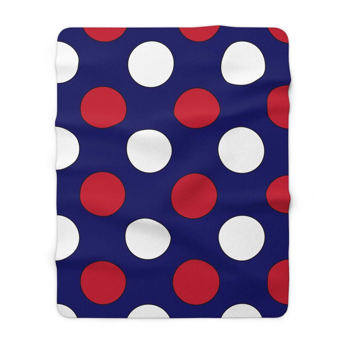 South Georgia And The South Sandwich Islands Retro Polka Dots Blanket Throw