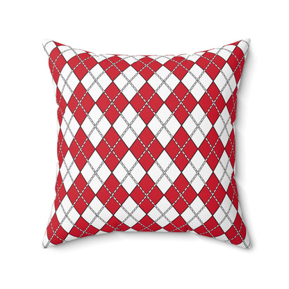 Jersey Retro Argyle Cushion Pillow
