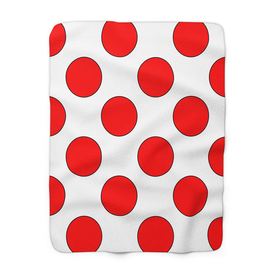 Georgia Retro Polka Dots Blanket Throw
