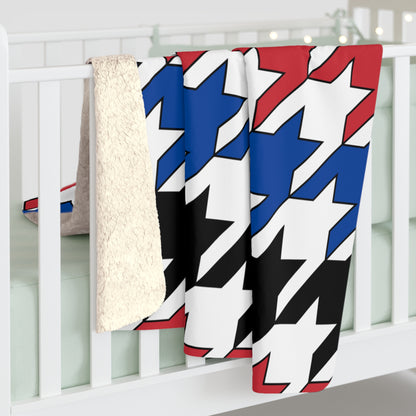 Republic Of Korea Retro Houndstooth Blanket Throw