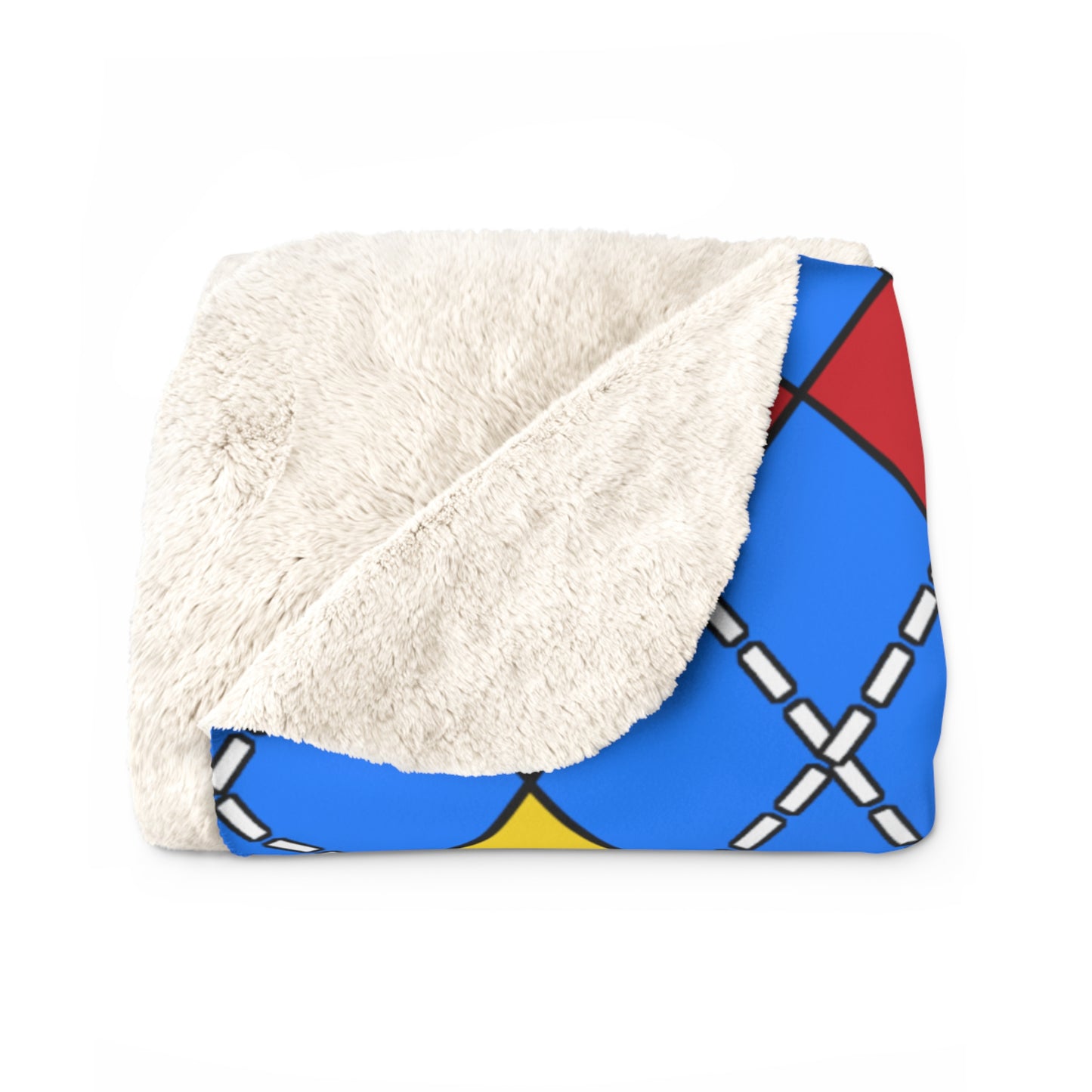 Democratic Republic of the Congo Retro Argyle Blanket Throw
