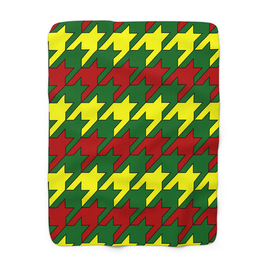 Senegal Retro Houndstooth Blanket Throw