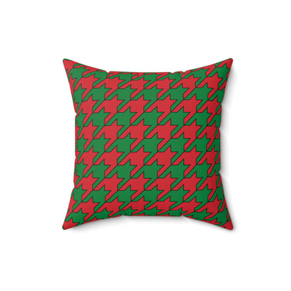 Turkmenistan Retro Houndstooth Cushion Pillow