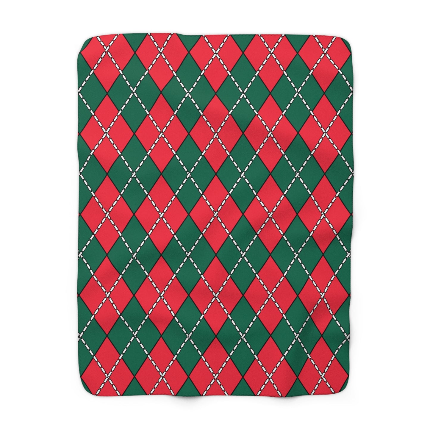 Bangladesh Retro Argyle Blanket Throw