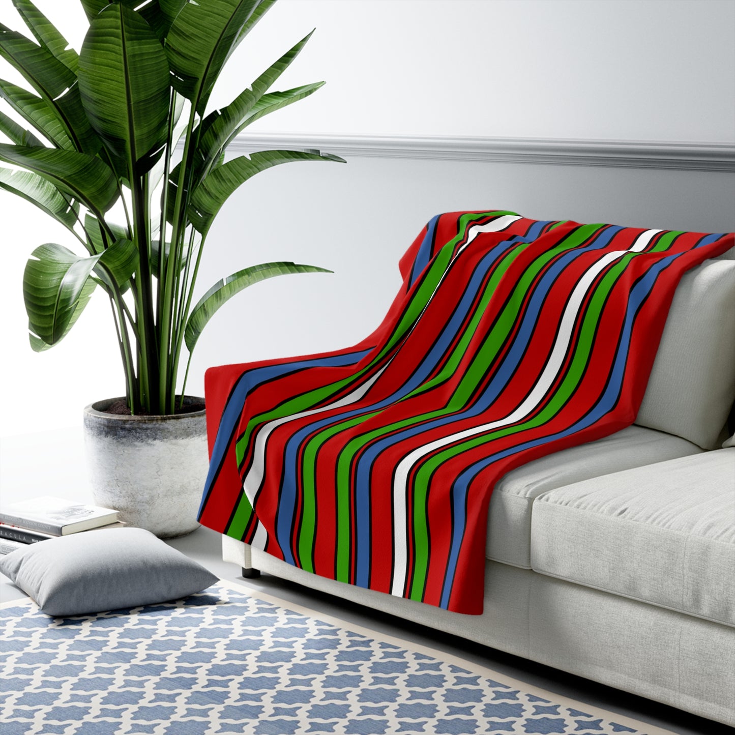 Namibia Retro Stripes Blanket Throw