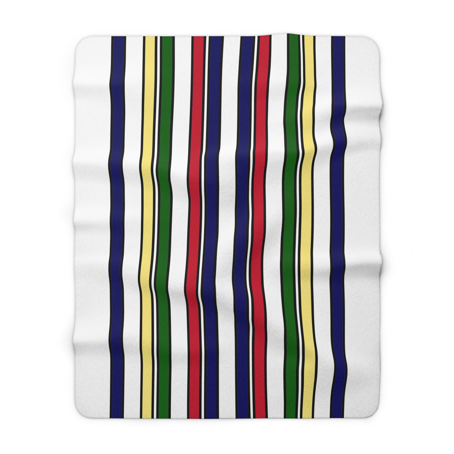 Diego Garcia Retro Stripes Blanket Throw