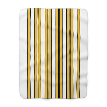 United States Virgin Islands Retro Stripes Blanket Throw