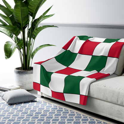 Algeria Retro Check Blanket Throw