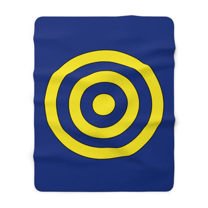 Curacao Retro Target Blanket Throw