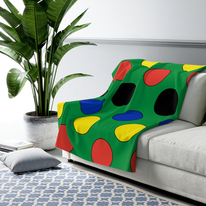 New Caledonia Retro Polka Dots Blanket Throw