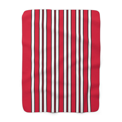 Poland Retro Stripes Blanket Throw