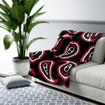 Iraq Retro Paisley Blanket Throw