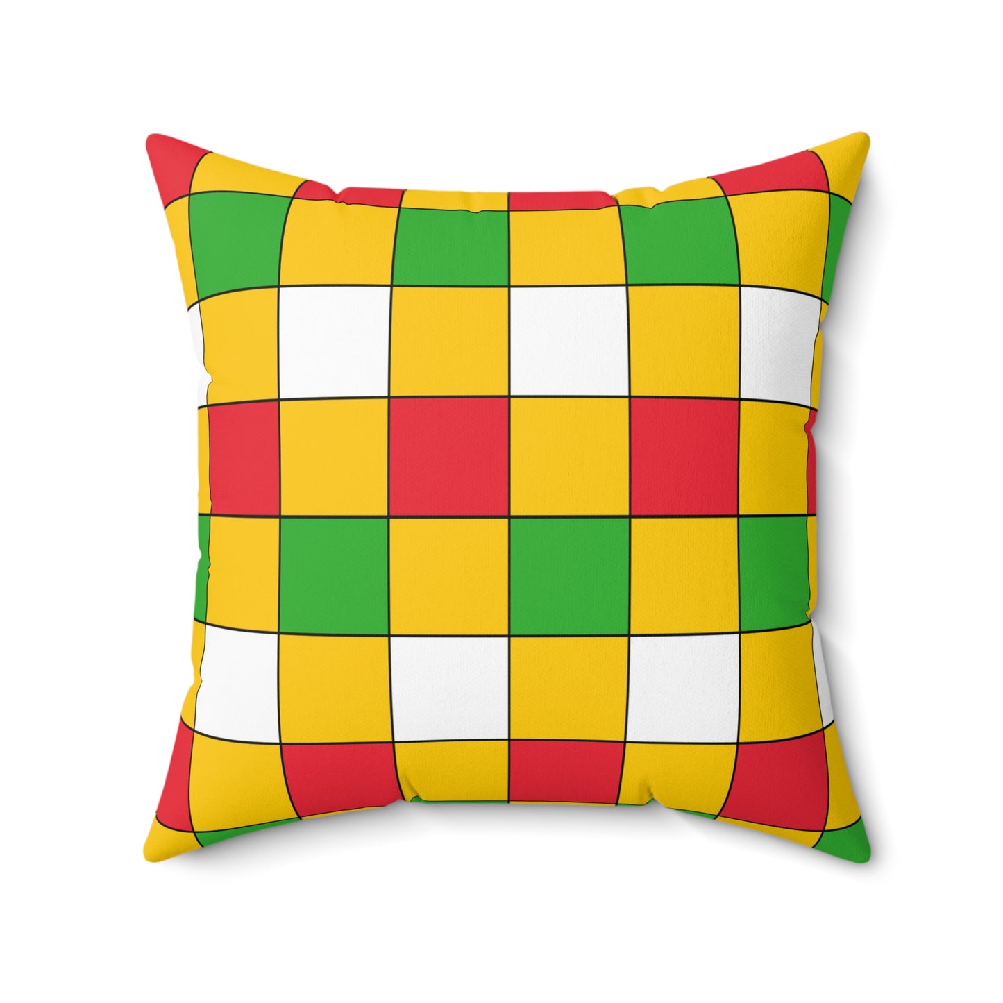 Myanmar Retro Check Cushion Pillow
