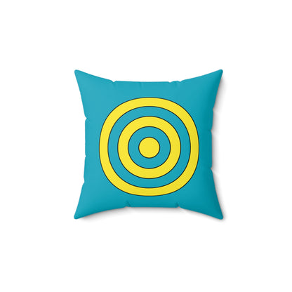 Kazakhstan Retro Target Cushion Pillow