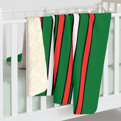 Madagascar Retro Stripes Blanket Throw