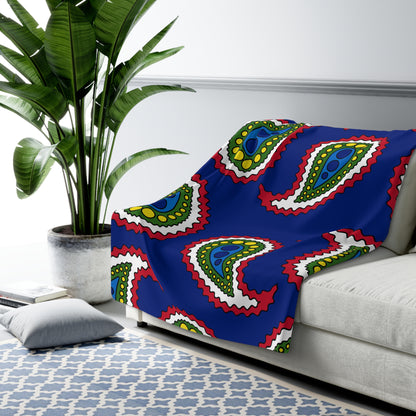 Pitcairn Retro Paisley Blanket Throw