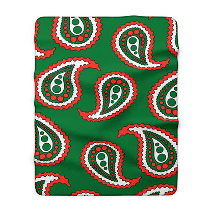 Madagascar Retro Paisley Blanket Throw