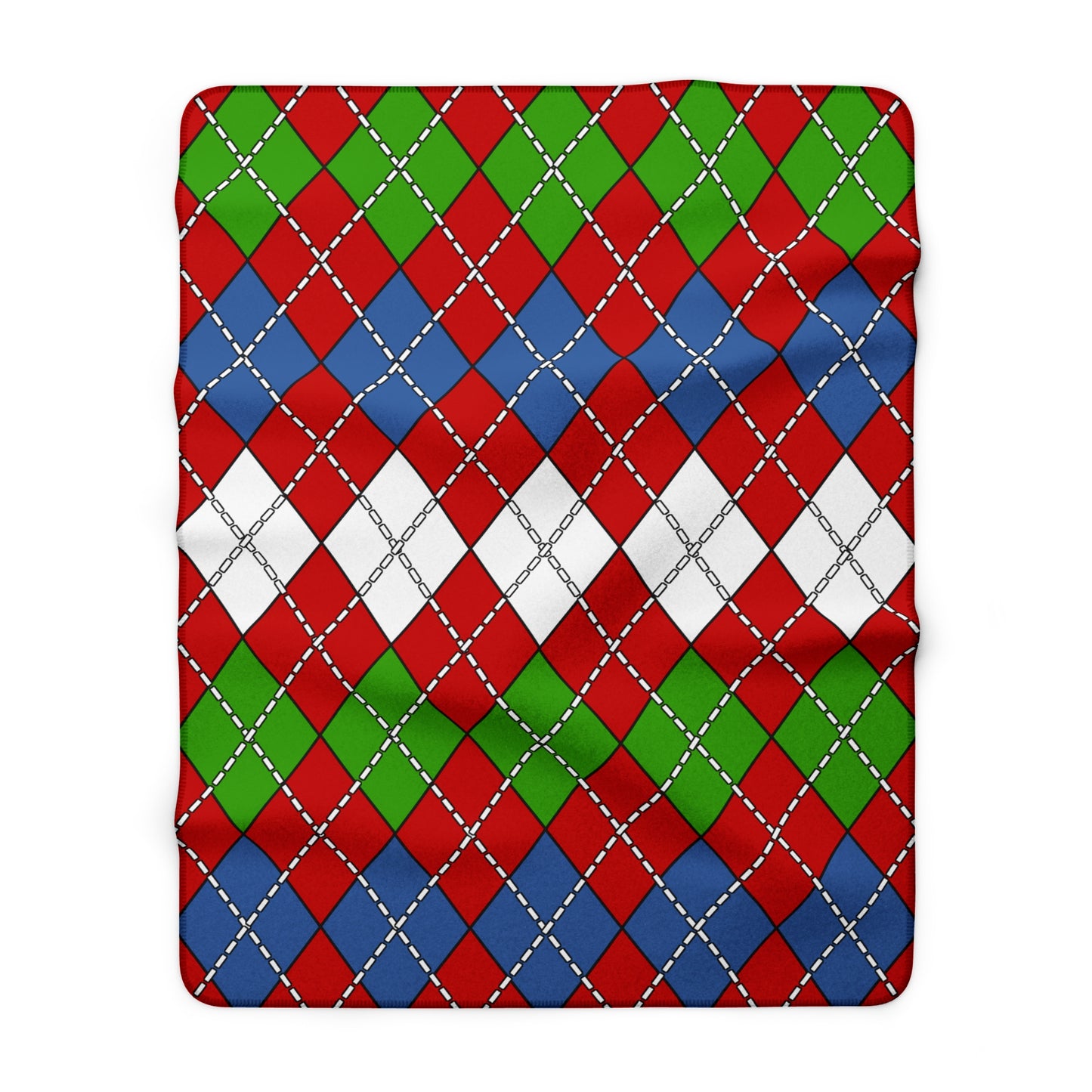 Namibia Retro Argyle Blanket Throw