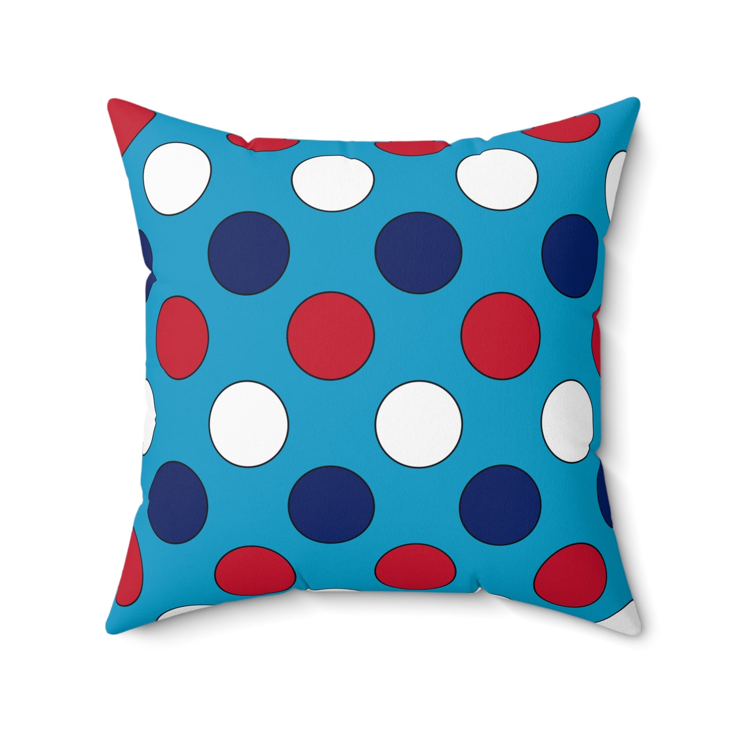 Tuvalu Retro Polka Dots Cushion Pillow
