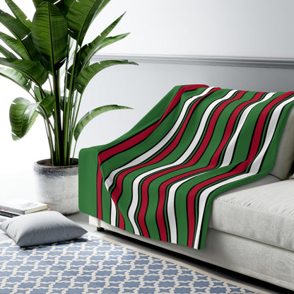 Suriname Retro Stripes Blanket Throw