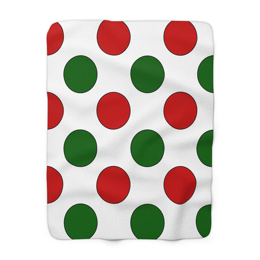 Tajikistan Retro Polka Dots Blanket Throw