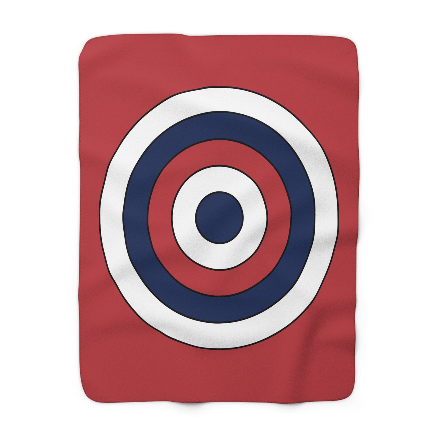 United States Minor Outlying Islands Retro Target Blanket Throw