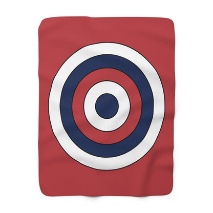 United States of America (USA) Retro Target Blanket Throw