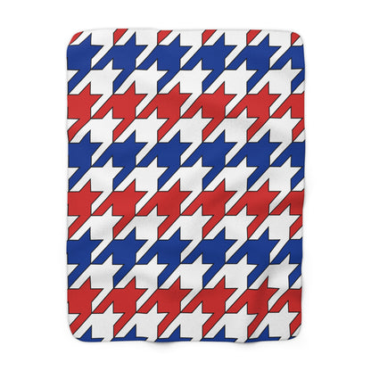 Faroe Islands Retro Houndstooth Blanket Throw