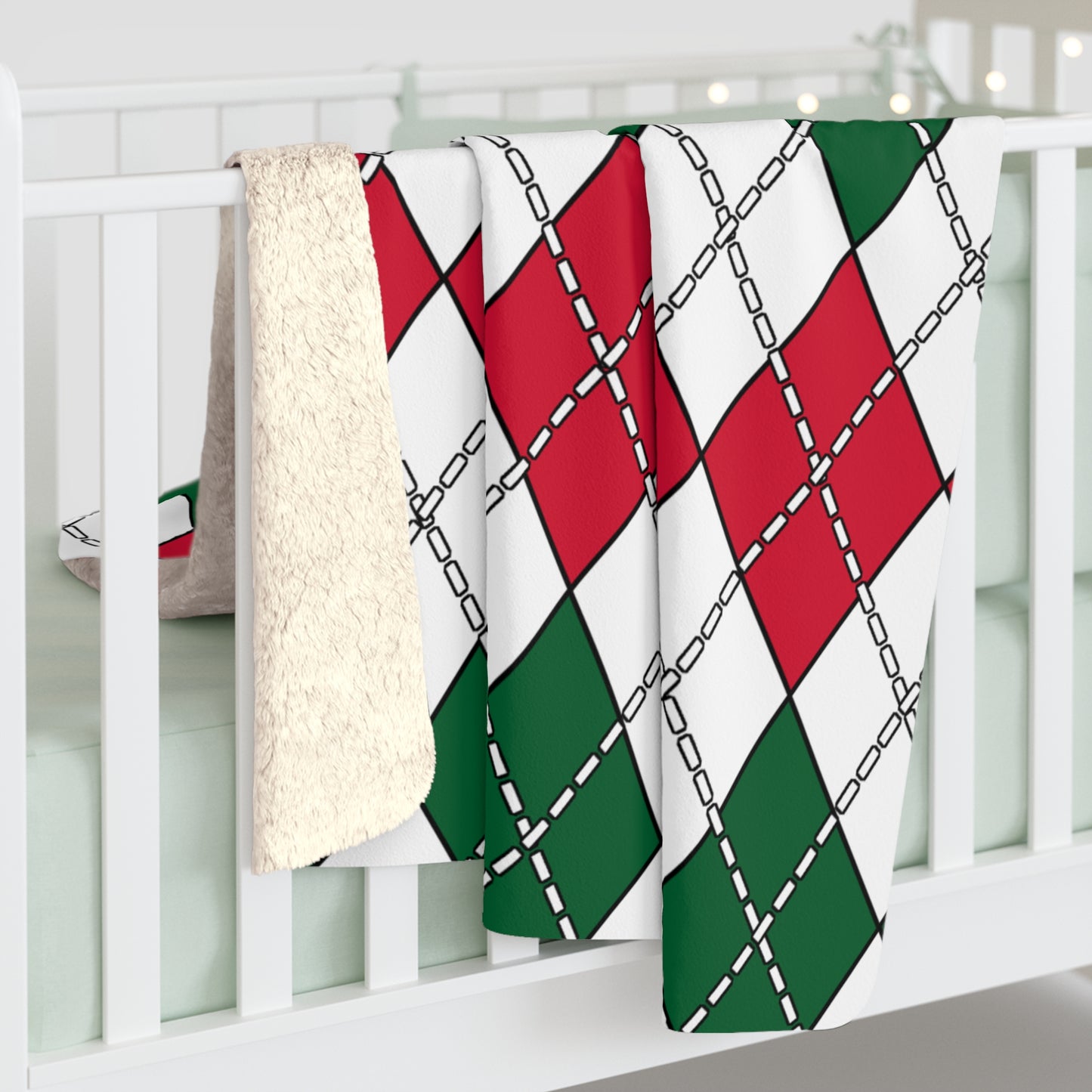 Algeria Retro Argyle Blanket Throw