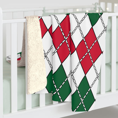 Algeria Retro Argyle Blanket Throw