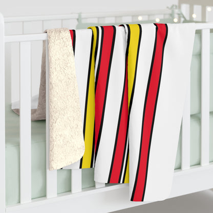Guernsey Retro Stripes Blanket Throw