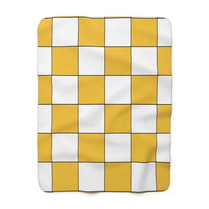 United States Virgin Islands Retro Check Blanket Throw