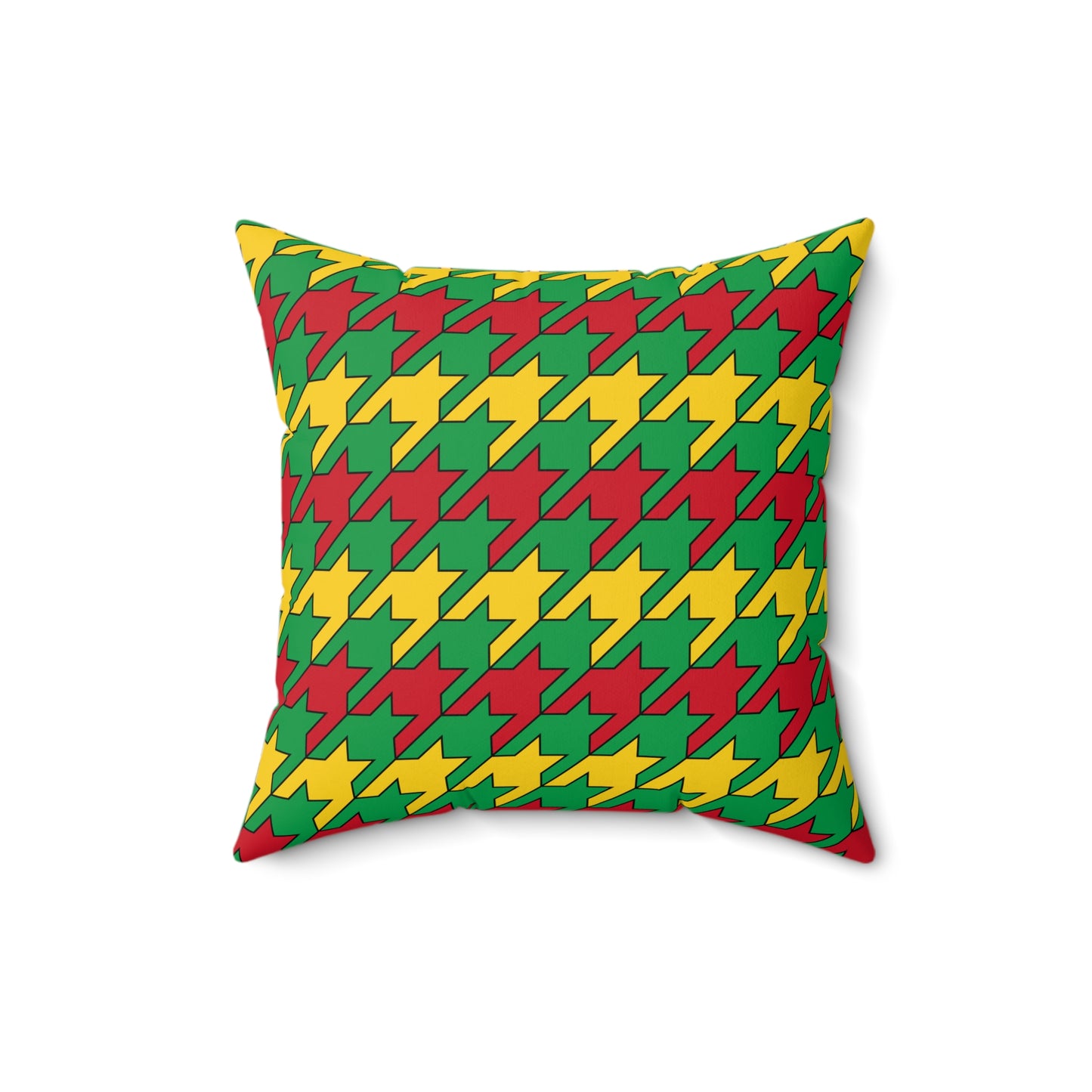 Guinea Bissau Retro Houndstooth Cushion Pillow