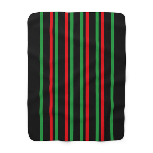 Libya Retro Stripes Blanket Throw