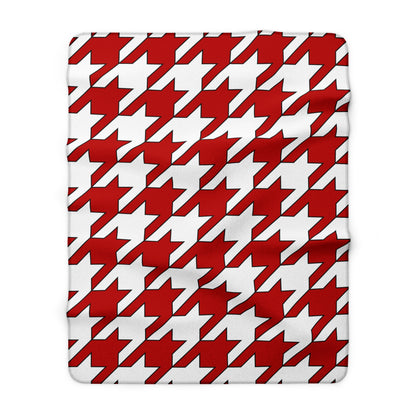 Isle Of Man Retro Houndstooth Blanket Throw