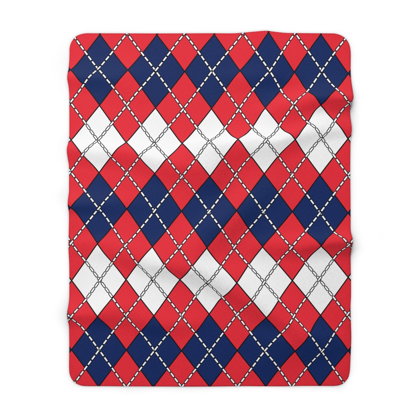 Norway Retro Argyle Blanket Throw