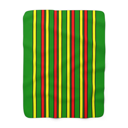 Guinea Retro Stripes Blanket Throw