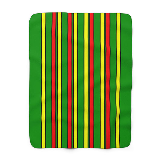 Guinea Retro Stripes Blanket Throw