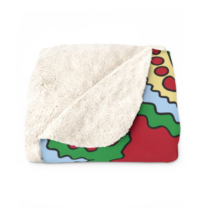 Eritrea Retro Paisley Blanket Throw