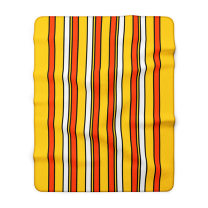 Bhutan Retro Stripes Blanket Throw