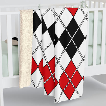 Gibraltar Retro Argyle Blanket Throw