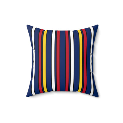 Turks And Caicos Islands Retro Stripes Cushion Pillow
