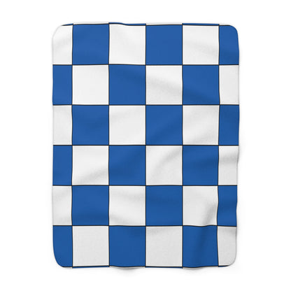 Greece Retro Check Blanket Throw