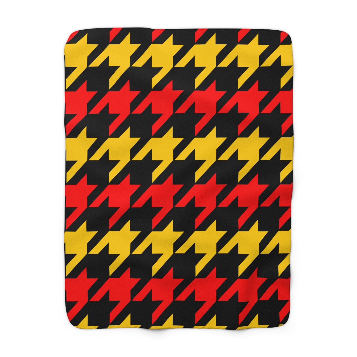 Papua New Guinea Retro Houndstooth Blanket Throw