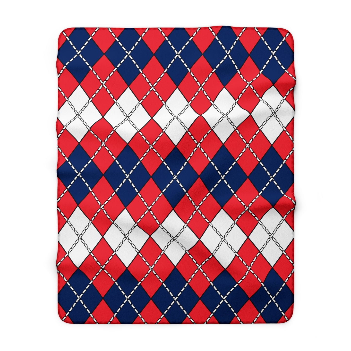 Norway Retro Argyle Blanket Throw
