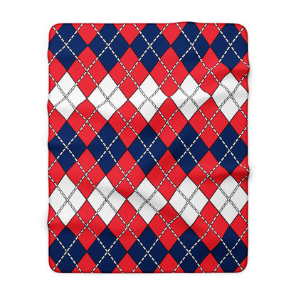 Norway Retro Argyle Blanket Throw