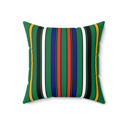 South Africa Retro Stripes Cushion Pillow